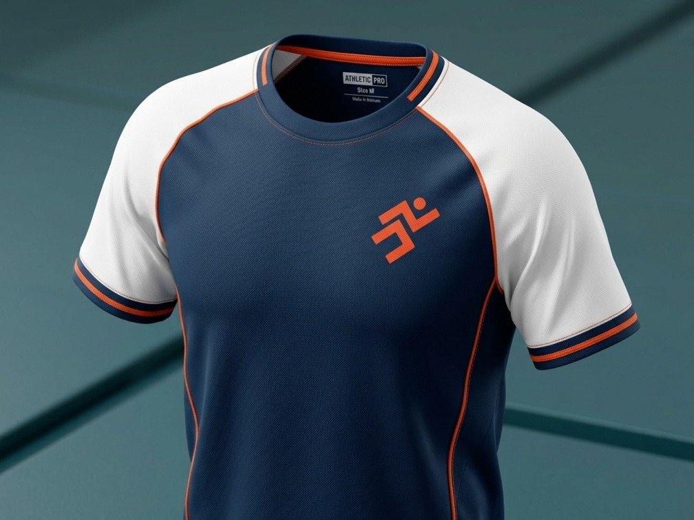 RaRa Events branded navy and white player welcome kit t-shirt